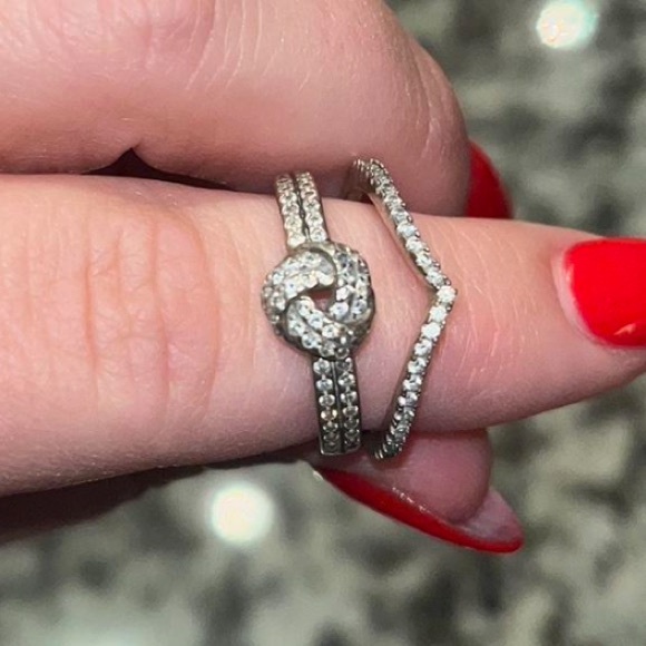 Two silver Pandora rings - Picture 3 of 3